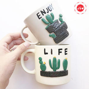 Taza de regalo de arcilla polimérica para chica, esmalte de Color brillante - Product Image 3