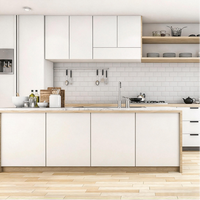 Meubles de cuisine modernes pour la maison, armoires murales en bois massif, solutions de rangement modulaires personnalisées en usine
