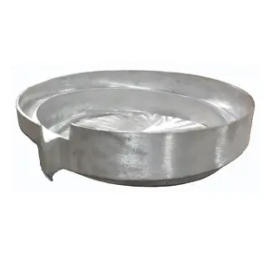 custom sand casting aluminum vibratory feeder bowl with cnc machining hard anodize