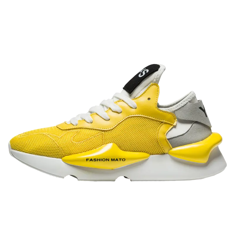 Greatshoe China new design sneaker men yellow brand sport shoes
