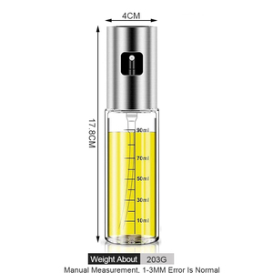 Dispensador <span class=keywords><strong>de</strong></span> Vinagre Multifuncional <span class=keywords><strong>de</strong></span> 100 ml, Botella <span class=keywords><strong>de</strong></span> Spray para <span class=keywords><strong>Aceite</strong></span> <span class=keywords><strong>de</strong></span> Cocina, Spray para <span class=keywords><strong>Aceite</strong></span> <span class=keywords><strong>de</strong></span> <span class=keywords><strong>Oliva</strong></span> con Escala - Product Image 5