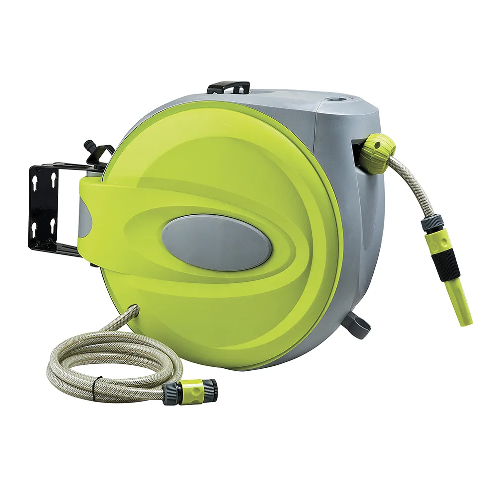 Winslow & Ross 20m auto rewindable garden hose reel retractable 24bar burst pressure retract hose reel