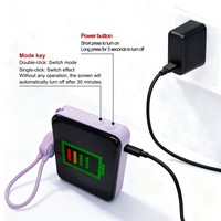 Layar Piksel LED Kontrol APP RGB IDot Matrix Display Animasi Teks DIY Power Bank Mini Genggam untuk Perjalanan Pesta Hadiah