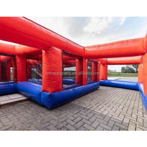 Jeux gonflables de structure de labyrinthe de laser de PVC de qualité marchande jeux gonflables de parc d'attractions <span class=keywords><strong>location</strong></span> extérieure de partie avec le ventilateur - Product Image 2