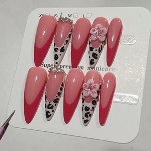 <span class=keywords><strong>Faux</strong></span> <span class=keywords><strong>ongles</strong></span> transparents de haute qualité à presser, forme amande, fluorescent, ultra-fins, à porter sur les doigts - Product Image 4