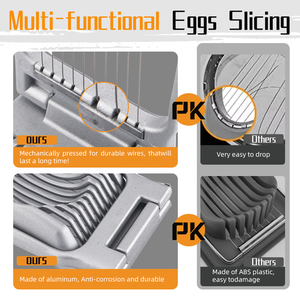 Hot bán nhôm trứng <span class=keywords><strong>Slicer</strong></span> Cutter bền công cụ nhà bếp hoàn hảo cho slicing cứng luộc trứng mềm trái cây và rau quả - Product Image 5