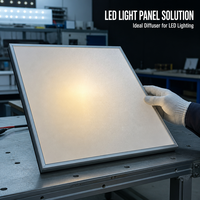 Panneau diffuseur LED en polycarbonate blanc laiteux, panneau lumineux à lumière douce, vente en gros