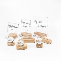 Acrylique effaçable écrire babillard calendrier bureau ornements décoration Transparent lumineux Led veilleuses