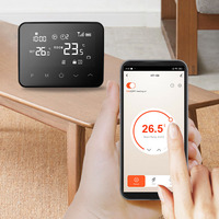 Termostato de Calefacción para Caldera con Pantalla LCD Táctil Grande, Programable por WiFi, RF 868mhz, Certificado CE, Fabricante OEM/ODM