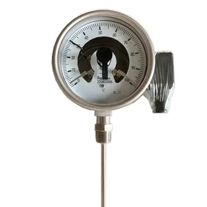 High quality bottom type 100mm electrical contact bimetal thermometer