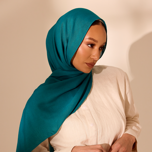 Voile musulman en modal 180*70cm, châle élégant et doux pour le printemps, personnalisable, respirant, modeste, léger et extensible - Product Image 2