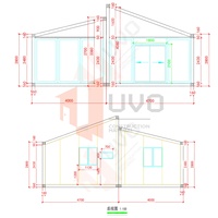 Villa Modulaire Préfabriquée Moderne, Maison Conteneur de Luxe à Structure en Acier, Cabane en A, Mini-Maison Préfabriquée de Jardin
