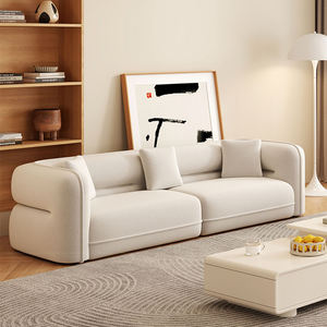 Set di Divani Componibili Moderni e Lussuosi per Soggiorno, Mobili da Interno, Divano in Tessuto con Imbottitura in Schiuma Compressa Sottovuoto in Scatola per Casa e Appartamento - Product Image 1