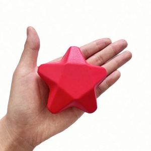Custom Logo Squeezable Star Shape Stress Ball Star Anti Stress Relief Toys for Promotion - Product Image 1
