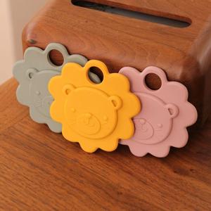 Nouveau-né de qualité alimentaire sans bpa drôle animal infantile bracelet <span class=keywords><strong>anneau</strong></span> mâcher jouet bracelet silicone enfant en bas âge <span class=keywords><strong>anneau</strong></span> de <span class=keywords><strong>dentition</strong></span> en bois pour bébé - Product Image 1