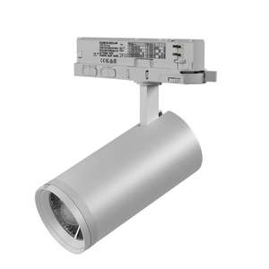 Foco LED de Riel para Interiores, 30W, Ángulo de Haz Ajustable de 15-60 Grados, CRI90/97, Aluminio, Controlador Integrado, Comercial - Product Image 1