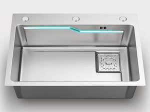 Fregadero de Cocina Grande de Acero Inoxidable 304 Hecho a Mano, de un Solo Tazón, para Instalar Bajo Encimera - Product Image 2