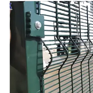 PVC tráng mạ kẽm hàng rào Bảng điều khiển chống trộm 358 chống leo lên hàng rào cho Nhà Tù