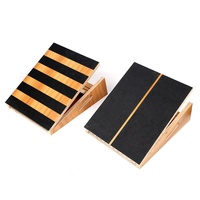 Planche inclinée en bois pour la gymnastique à domicile squats posture compensée cheville achille antidérapant réglable mollet civière