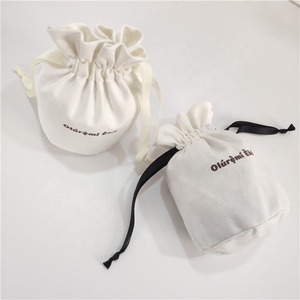 Canvas Drawstring <b>Bag</b> High Quality Multi-functional Custom Logo Cotton <b>White</b> with Logo 2-3days , Without Logo 1-2days Package - Product Image 2