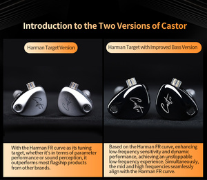 Écouteurs intra-auriculaires <span class=keywords><strong>KZ</strong></span> Castor, 2 haut-parleurs dynamiques, basses réglables haut de gamme, écouteurs HiFi, casque de monitoring, écouteurs à réduction de bruit, casque de sport pour la musique - Product Image 2