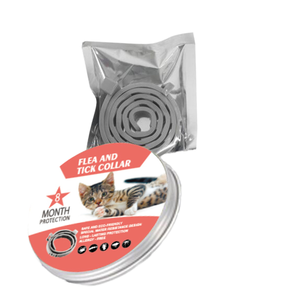 Chanson <span class=keywords><strong>Collare</strong></span> Antiparassitario Naturale in Gomma per Gatti, Impermeabile, Regolabile, Protezione di 8 Mesi, Logo Personalizzabile - Product Image 1