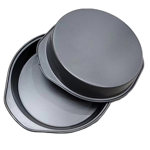 <span class=keywords><strong>Moule</strong></span> à <span class=keywords><strong>tarte</strong></span> et plat rond en acier au carbone de 9 pouces, revêtement en résine de silicone écologique, compatible four et lave-vaisselle - Product Image 1