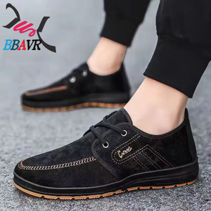 Zapatos de Skate Casuales Negros de Moda para Hombre, de Caña Baja con Forro de Algodón Ligero para Primavera y Otoño - Product Image 1