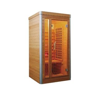 Sauna a Infrarossi in Legno Massello di Hemlock per 1 Persona, Vendita Diretta dalla Fabbrica, Ideale per Appartamenti - Product Image 1