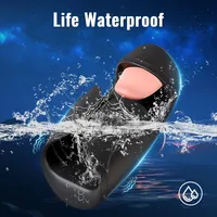 Masturbador Masculino 2 en 1, Vibrador de Entrenamiento de Pene, Simulador de Lamido de Lengua, Estimulador de Glándulas para Adultos