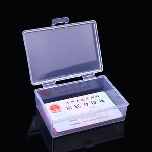 Transparent Rectangle Plastic Storage Box With Lid 9.7x6.6x3.2cm For Office Organizer General Packaging - Product Image 1