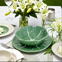 Service de table en porcelaine polie 3D gaufrée écologique, best-seller, design solide et durable, blanc moderne pour mariages et hôtels