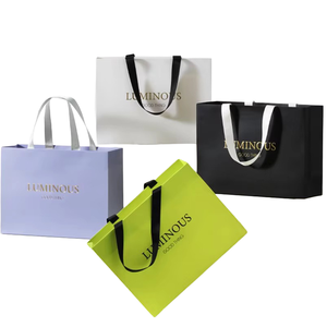 Luxury <b>White</b> <b>Paper</b> <b>Bag</b> Custom Printed Logo Personalized Shopping Gift <b>Paper</b> <b>Bags</b> With Your Own Logo And Your Size - Product Image 3