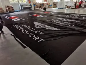 Banner de PVC para publicidade em malha de PVC para ambientes externos com impressão digital, bandeira à prova d'água de alta qualidade em cores personalizadas, tamanho grande e com ilhós