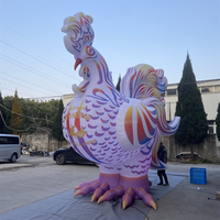 Modèle de poulet gonflable de coq gonflable de publicité de qualité supérieure
