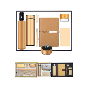 Caja de Regalo con Agenda Personalizada 2025, Cuaderno de PU para Ejecutivos y Empleados, Set de Regalo Empresarial para Año Nuevo - Product Image 1