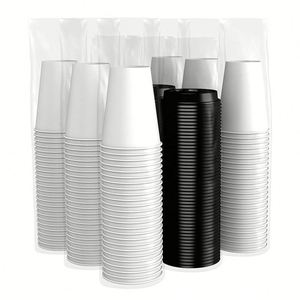 Gobelets en papier blancs jetables personnalisés pour café, eau et boissons, 8oz, 10oz, 12oz - Product Image 3