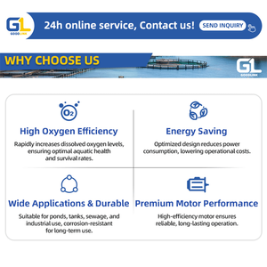 Aérateur <span class=keywords><strong>solaire</strong></span> Guanlian pour bassin à crevettes, 6 hélices, oxygénation de l'eau, machine d'aquaculture pour étang à poissons - Product Image 5