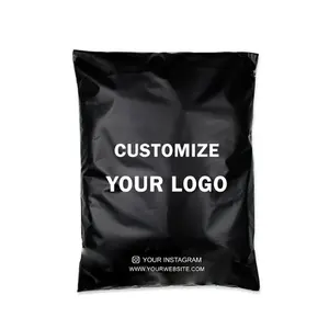 Custom Black Mailing Bags Underwear Packaging Plastic Custom Courier Pouch Amazon Branded Polybag