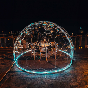 Dôme igloo transparent en polycarbonate, abri géodésique quatre saisons pour glamping, <span class=keywords><strong>camping</strong></span>, jardin, désert, surface <span class=keywords><strong>de</strong></span> 12,6 m² - Product Image 3