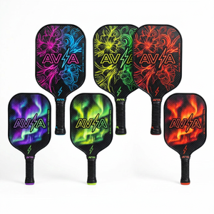 Ensemble de pickleball pour parents et enfants, approuvé par l'USAPA, AVYA T700, fibre de carbone brute, technologie Spin 13 mm, Aurora Ghost, lot de 2, haute qualité - Product Image 2