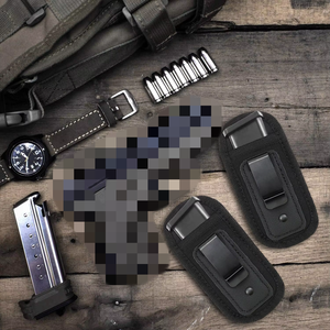 Tactische Iwb/<span class=keywords><strong>Owb</strong></span> Magazijn <span class=keywords><strong>Holster</strong></span> Dual <span class=keywords><strong>Clip</strong></span> Verborgen Draagtas Voor 9Mm & 5.56 Magazijnen Low Profile Riem & Molle Compatibel - Product Image 2