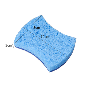 Màu Xanh bán buôn không xước sinh thái nhà bếp làm sạch chà rửa chén cellulose nhà bếp miếng bọt biển - Product Image 2