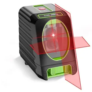 BOX1R - 65FT Outdoor Red Beam Self-leveling Laser Level High Precision 2 lines Cross Line Laser