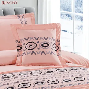 100% Polyester benutzer definierte Luxus Stickerei weiche Quilt Tröster Sets Bettwäsche-Set