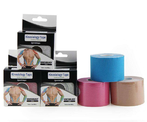 Cinta de Kinesiología de Algodón y Spandex, Impermeable, Fuerte Adhesión, Elástica, Soporte Muscular, Alivio del Dolor, Cinta Deportiva para Recuperación Muscular - Product Image 1