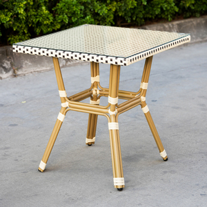 Mesas y Sillas de Comedor de Ratán Estilo Francés para Restaurantes y Cafeterías. Tienda. Conjunto de Muebles de Jardín - Product Image 5