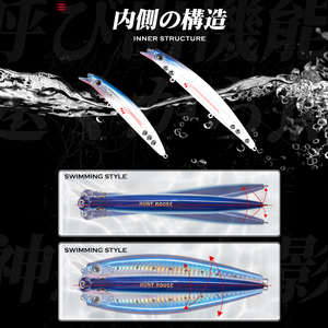 เหยื่อปลอม Hunthouse ขนาด 105 มม. น้ำหนัก 18 กรัม แบบลอยน้ำ วัสดุ ABS พลาสติก ตา 3 มิติ ลายเลเซอร์ เหมือนจริง ตีไกลพิเศษ พร้อมตะขอเบ็<span class=keywords><strong>ด</strong></span>สามทาง - Product Image 3