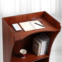 Podium debout en bois moderne et simple Pupitre Église Hôtel Théâtre Mobilier commercial Bureau de réception Podium Stand