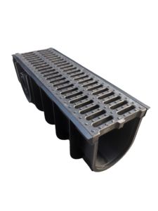 ระบบระบายน้ำพลาสติกสีดำท่อระบายน้ำพื้นโรงรถ - Product Image 4